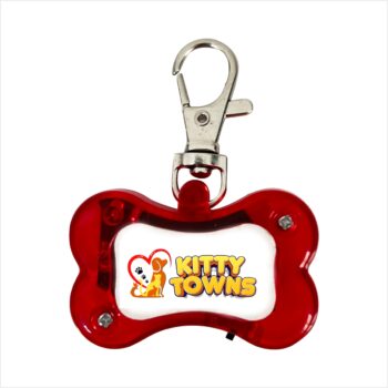 Led Pet Tag for your Dogs: Flashing Flasher Blinking Led Bone Shape